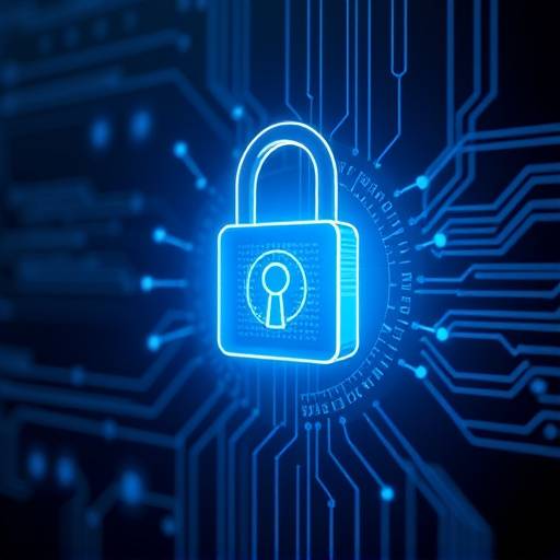 Illustration de protection des donn√©es avec un cadenas num√©rique.