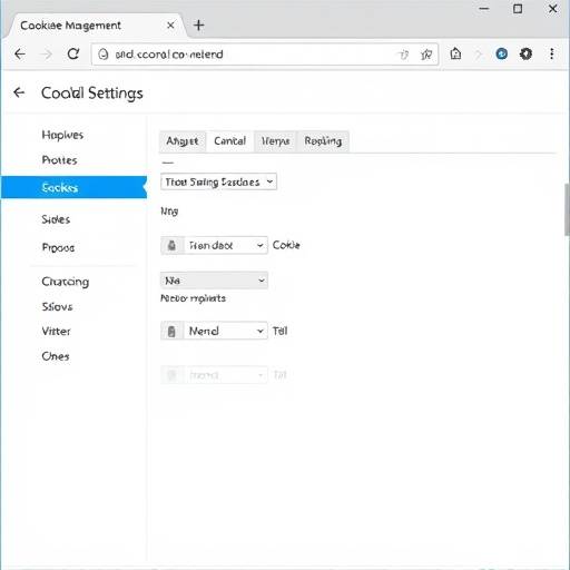Une capture d'√©cran des param√®tres d'un navigateur web, illustrant la gestion des cookies.